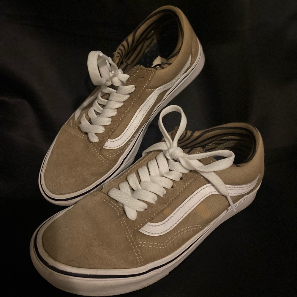 Old Skool Vans Sand Color Comfy Cush edition